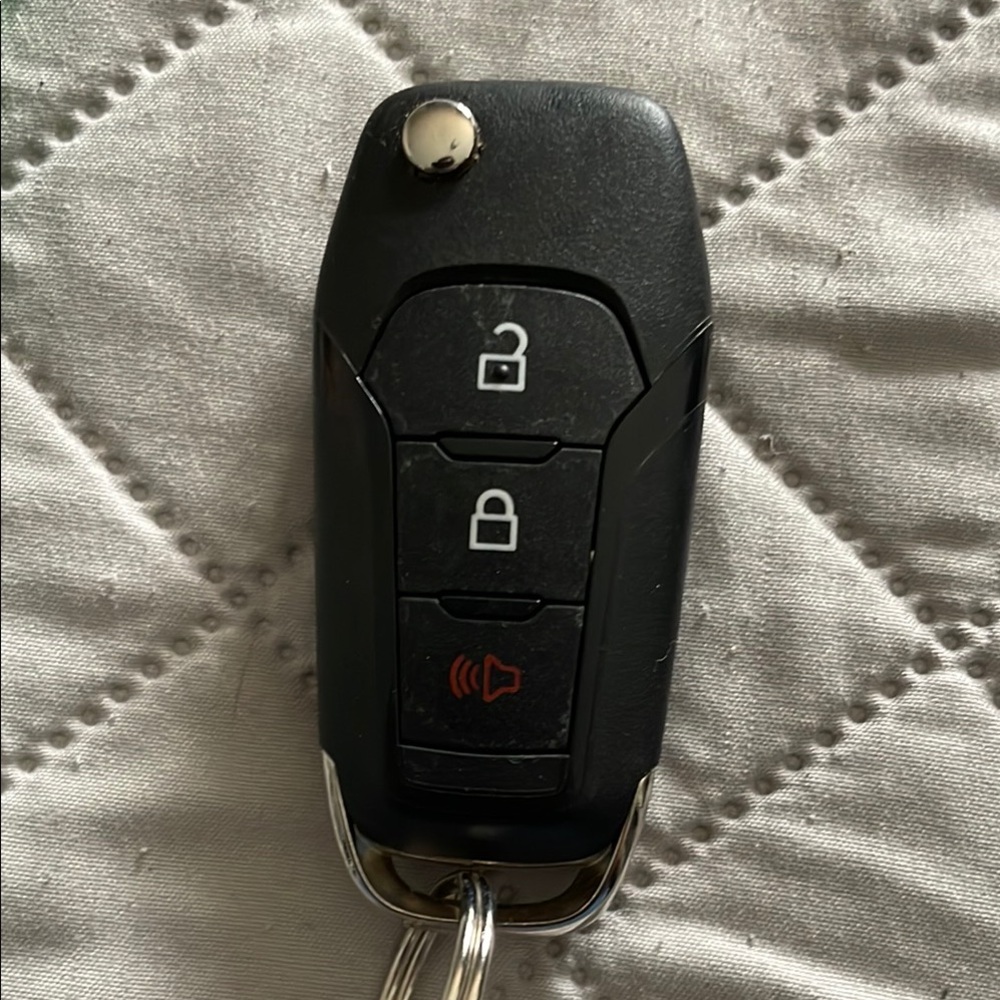 Ford Black and Red Key Fob